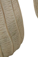 Cachepot Flake Set 3 Pz 30,5x30,5x27 cm in Ceramica Crema      