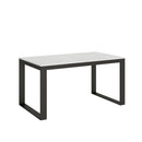 Tavolo Allungabile 160-420x90x77 cm Tecno Evolution Bianco Frassino