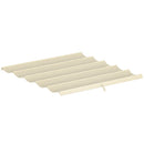 Telo per Pergola 250x255 cm con 10 Fori di Drenaggio in Poliestere  Crema      