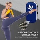 Colpitore Boxe e Muay Thai Imbottito per Braccio 38x20x18 cm in PU e EPE Blu