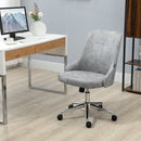Sedia da Ufficio Operativa 56x63x85-95 cm in Tessuto in Microfibra Grigio
