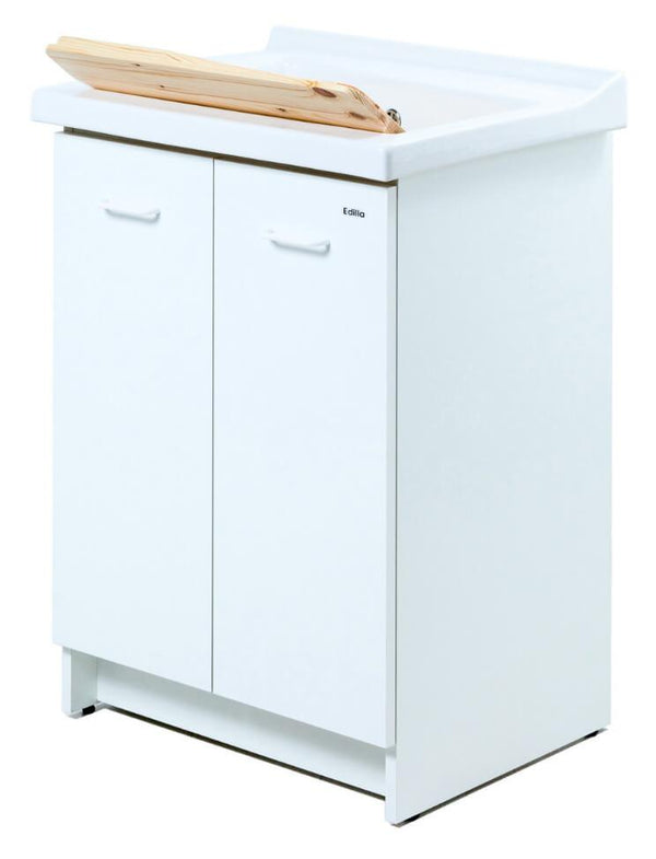 sconto Mobile Lavatoio 63x50x87 cm 2 Ante Asse in Legno Montegrappa Acqua Edilla Bianco