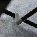 Armadio Guardaroba da Campeggio 125x43x162,5 cm con 8 Ripiani e 2 Barre Grigio Carbone   