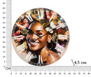 Orologio Kourt 60x4,5x60 cm in MDF Multicolor      