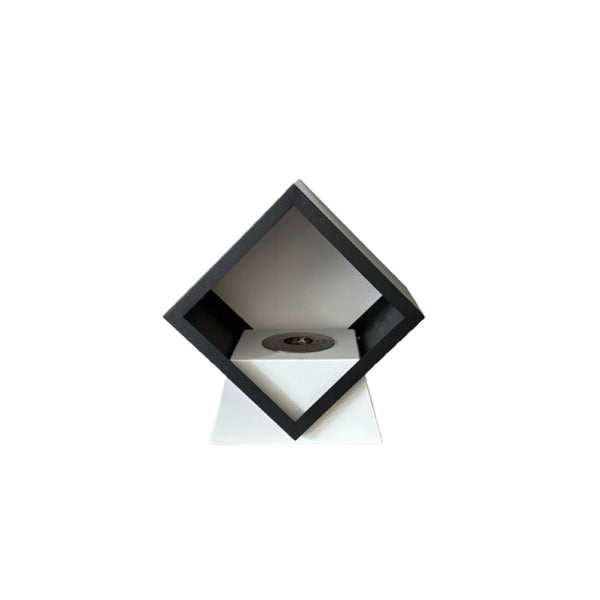 Camino a Bioetanolo da Tavolo 35,2x20x36,5 cm Vannini Rubik Nero sconto