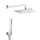 Kit Soffione Doccia Quadrato 25x25 cm in Ottone Estro Quadro 25
