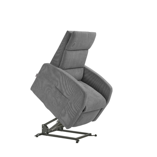 Poltrona Alzapersona Elettrica 2 Motori 72x111x86 cm Martina in Microfibra Dispositivo Medico 1 Grigio Chiaro acquista