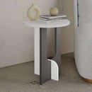 Tavolino da Soggiorno 40x40x47 cm in MDF Luna Bianco e Antracite