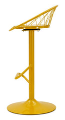 Sgabello Bar Clox Senape 49x45x92 cm in Metallo Senape      