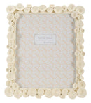 Cornice Lotus 25,8x2x31 cm in Resina e Vetro Crema      