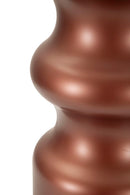 Lampada da Tavolo Rosenthal Ø40,5x69,5 cm in Vetro e Ferro e Tessuto Marrone e Oro      
