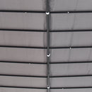 Pergola da Giardino 3x3m in Metallo e Poliestere Grigio