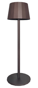 Lampada da Tavolo Dimmerabile Ø11,5x38 cm Accensione Touch USB in Ferro e Allluminio Ruggine