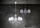Lampadario da Interno  E14 in Metallo Bianco Opaco