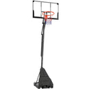 Canestro da Basket Portatile per Esterni Altezza Regolabile 245-305 cm Tabellone in Infrangibile PC Nero      