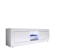 Mobile TV 2 Porte 1 Nicchia 181x43x56cm TFT  Basic Bianco Lucido