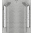 Colonna Doccia Termostatico Multifunzione Idromassaggio Doccetta Alluminio Silver