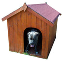 Cuccia per Cani Taglia Grande 90x130x95 cm in Legno Naturale 
