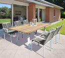 Tavolo Nevis 200x100x74 h cm in Legno Bianco