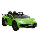 Macchina Elettrica per Bambini 12V con Licenza Lamborghini Aventador Verde