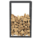 Portalegna Supporto Metallo Porta Legna Interno Legnaia Camino Stufa 100x60x25cm