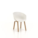 Set 4 Sedie 58x51x78 cm in Polipropilene Bianco