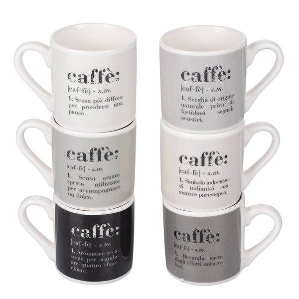 prezzo Set 6 tazzine Caffè Ø5,5x5,5 cm in new bone China VdE Tivoli 1996 Classic