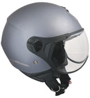 Casco Jet per Scooter Visiera Sagomata CGM Florence 107A Grigio Opaco XS - (53-54 cm)