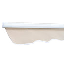 Tenda da Sole Avvolgibile a Parete 3.5x2.5m in Alluminio Beige 