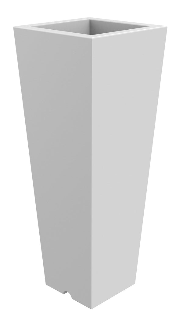 acquista Vaso 37,5x102 cm in Resina Arkema Quadro 102 Bianco