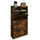 Scarpiera Salvaspazio 3 Ante a Ribalta 60x24x120h cm in Melaminico Industrial