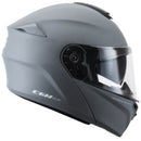 Casco Integrale per Scooter Visiera Lunga CGM Berlino 508A Grigio Opaco Varie Misure