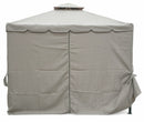 Gazebo da Giardino in Metallo 3x3m Soriani Tangeri Tortora