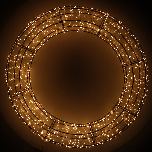 Ghirlanda 1200 con Led in Metallo luce bianco caldo cm Ø58xh10 acquista