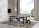 Tavolo Allungabile 110-194x70x77 cm Everyday Noce e Antracite