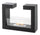 Camino a Bioetanolo da Pavimento 78x25x58 cm Nero