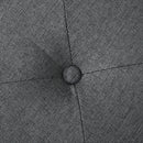 Pouf Contenitore 39x39x39 cm in Tessuto Teddy Grigio  