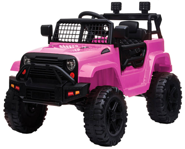 sconto Macchina Elettrica per Bambini 12V Fuoristrada Kidfun Kansas Rosa