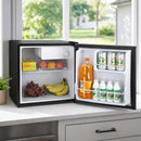Frigorifero Elettrico Minifrigo Minibar 45 Lt Altezza 50 cm con Ghiacciaia Nero      