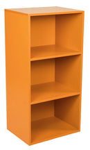 Libreria Modulare 3 Ripiani 40x29,5x80 cm in Pannello Truciolare Arancione