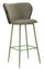 Sgabello Bar Alaska B Verde Set 2 Pz 55x58x106 cm in Compensato e Spugna e Ferro e Poliestere Verde