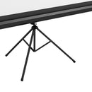 Telo per Proiettore Pieghevole da 100" con Treppiede Regolabile 235,8x8x136 cm in Plastica e Metallo Nero 