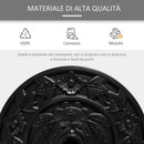 Base per Ombrellone da Giardino Mezzaluna 10kg in Cemento Ø50x32 cm 