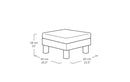 Tavolino Keter Elements 65x65x29 cm Effetto Legno Ashwood e Cappuccino      