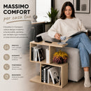 Tavolino da Caffè 60x60x19,5 cm Tavolo S Divano Design Moderno Rovere     
