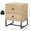 Comodino in Legno Stile Nordico Scandinavo  Natural Wood