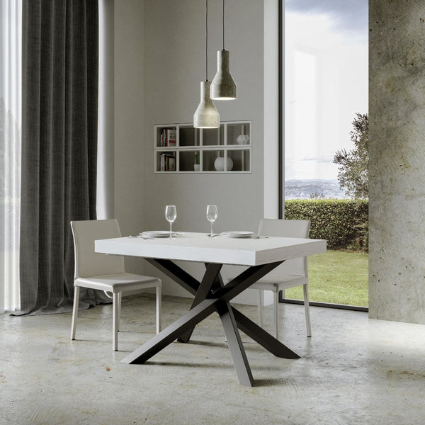 Tavolo 130x90x77 cm Volantis Fix Bianco Frassino sconto