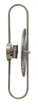 Lampada da Muro Silvery 28x15x54 cm in Vetro e Ferro Argento      