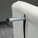 Poltrona Letto Singolo Trasformabile 65x69x82 cm in Tessuto Beige
