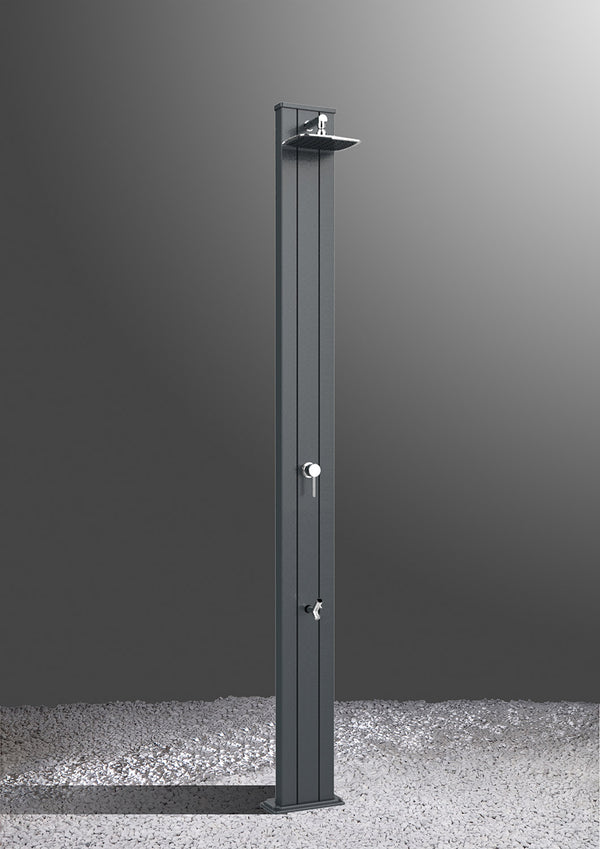 prezzo Doccia da Esterno Giardino Miscelatore e Lavapiedi Arkema Spring S Fascia Inox Cherry